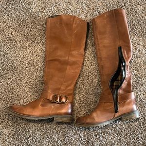 Remonte Dorndorf- tan leather long legged riding boots, sz 39